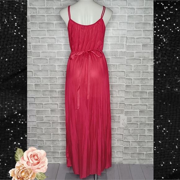 Deadstock Elizabeth of NY Red Lingerie Maxi Dress, size Small - Picture 3 of 6